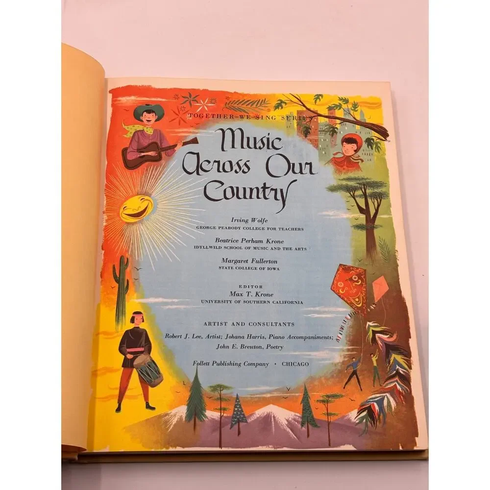 Music Across Our Country Together We Sing Series 1956 Hardcover School Book EX
